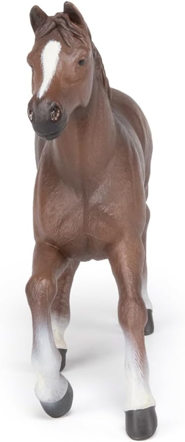 Papo Hand-Painted Figurine - Horses, Foals and Ponies - Anglo-Arab Mare Figure 51075 - Collectible for Children