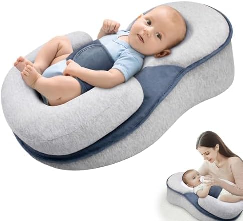 ZUSKYZU Baby Lounger Pillow for Infant Support Cushion Reflux Breastfeeding Pillow, Bottle Feeding,