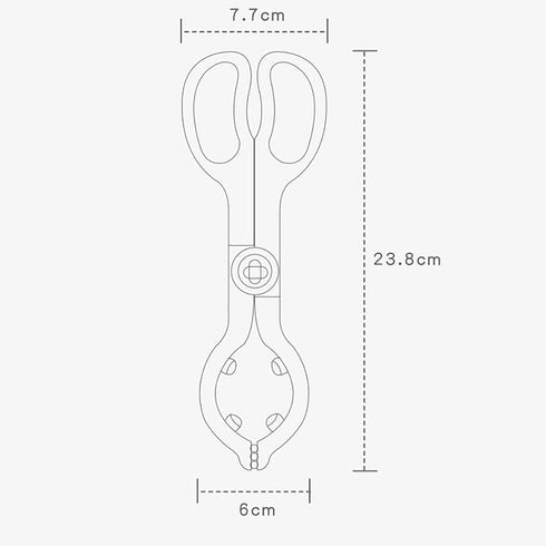 Blue Anti-Scalding Baby Bottle Tongs - Scissor Design Holder