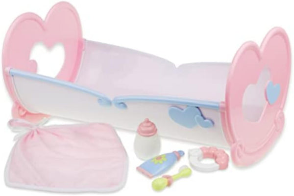 JC Toys Baby Doll Rocking Crib for Keeps Playtime! | Fits Dolls