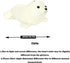 CHELEI2019 15.7" Seal Stuffed Animal - White Chubby Seal Plush Hug Pillow Toy for Kids