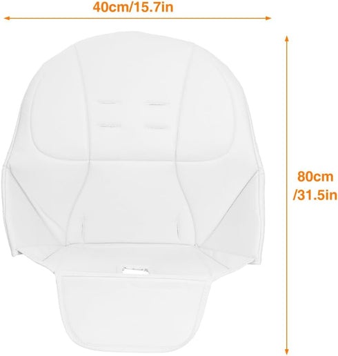 Surakey Baby High Chair Cover - PU Leather High Chair Seat Cushion for Baby Waterproof Dining Chair Padding High Chair