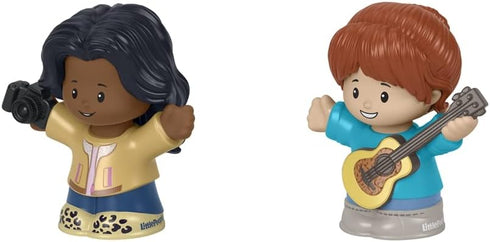 F-Price Toy Figure Pack ~ Story Starter Set - HBW68 ~ Photographer and Ukulele Player Figures, Brown, Blue, Gray