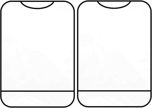 GAOLAOSY 2PCS Car Kick Mats Back Seat Protector for Kids, Universal Anti-Scratch Transparent