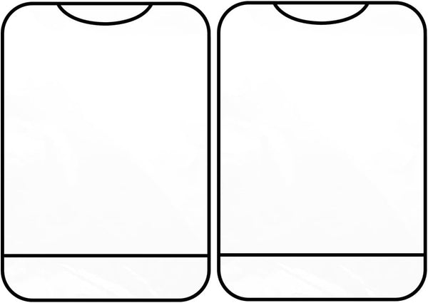 GAOLAOSY 2PCS Car Kick Mats Back Seat Protector for Kids, Universal Anti-Scratch Transparent
