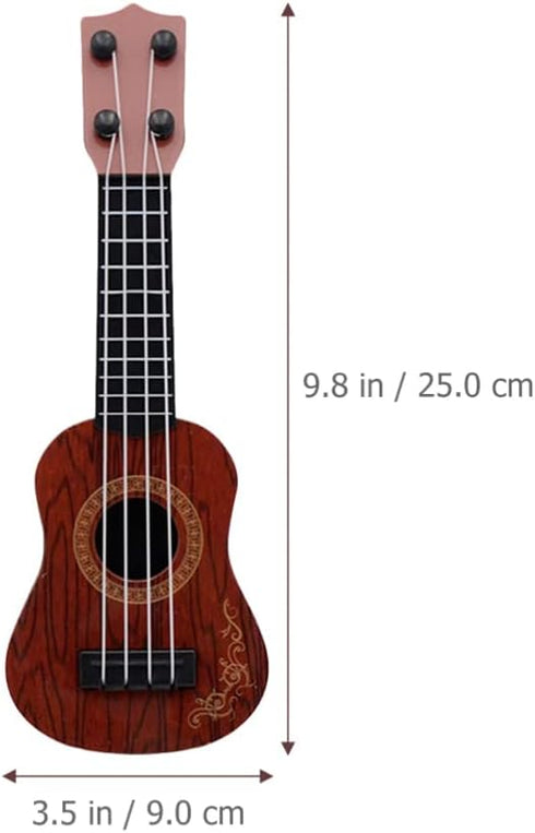 Zerodeko 3 PCS Classical Ukulele Instrument - Kids Toy Toddler Guitar with 4 Nylon Strings, Educational Musical Toy for
