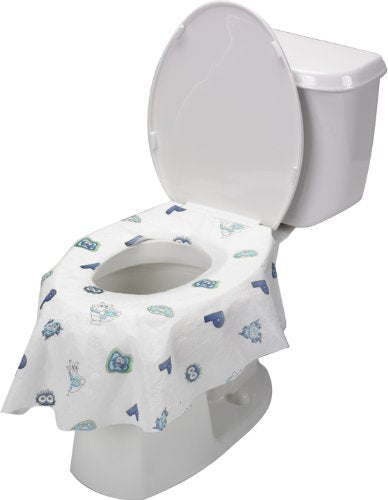Disposable Toilet Seat Covers (12 Pack) - XL Waterproof for Travel, Potty Training