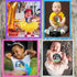 NOVARENA 48 Pack Baby Month Stickers - 4" Milestone Stickers to Track Your Baby's First Year