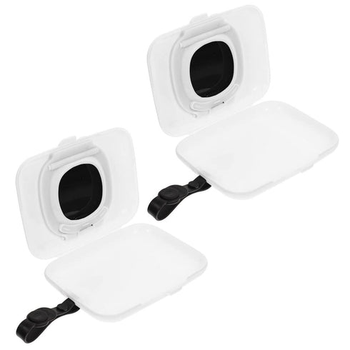 2 Pack 6.29X4.33X1.18In COHEALI Portable Baby Wipes Dispenser Reusable Travel Wipe Case with Durable Hanging Strap