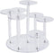 7-Tier Action Figure Stand - Clear Acrylic Riser Round Display Stand for Collection Organizer, Figures, Collectibles,