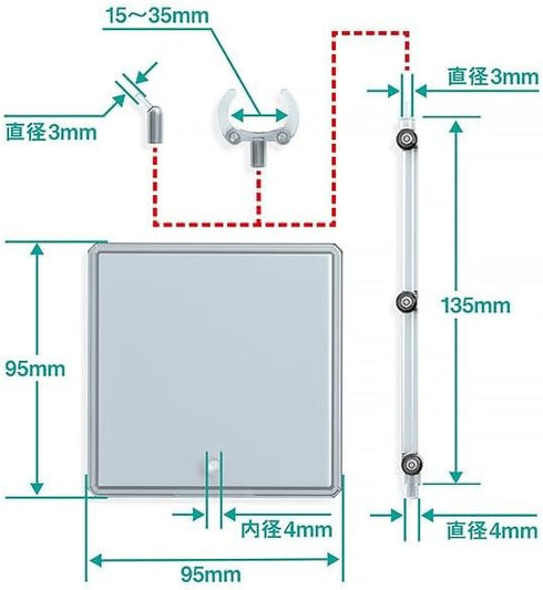 Good Smile The Simple Stand X3 (for Figures & Models) 3Piece Display Stand Set, Multicolor