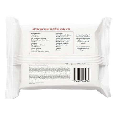42 Naty Eco-Sensitive Toddler Wipes - Resealable Top - ct