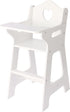 PHOKID 18 Inch Doll High Chair for Pretend Play - Wooden Doll Furniture