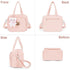 Lushandy Baby Diaper Bag Tote, Mom Bag Crossbody Diaper Bags Baby Travel Bags for Girl Paaleras Para Bebe (Pink, Large)