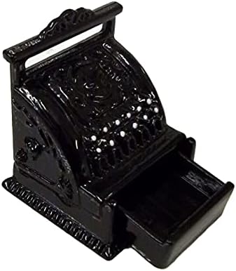 Melody Jane Dolls House Miniature Shop Pub Bar Cafe Accessory with Victorian Cash Register