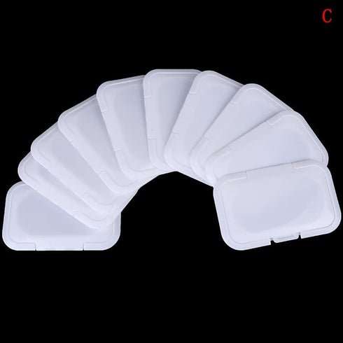 SylvanFactory Hot! 1/5/10pcs Reusable Baby Wipes Lid Wet Cover Portable Child Tissues Box