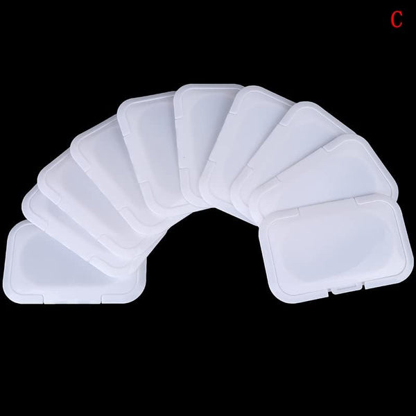 SylvanFactory Hot! 1/5/10pcs Reusable Baby Wipes Lid Wet Cover Portable Child Tissues Box