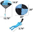 Toys+ Skydiver Parachute Men Party Pack, 10 Piece Tangle Free (Colors and Styles May Vary) for Kids