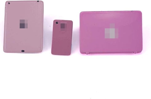 Dollhouse Miniature Accessories, 3 Pcs Computer Laptop, Tablet, Phone Simulation for 1/6 1/12 Miniatures