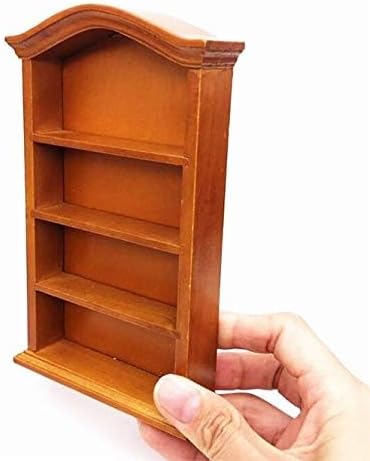 1:12 EatingBiting Adult scene Handmade Dollhouse Miniature Furniture Wooden Bookcase Wood Shelf Cabinet Mini Wooden