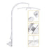 68cm White Crib Mobile Holder for Newborns and Infants, Universal Baby Crib Mobile Arm Bracket with ABS Material