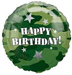 Army Tank Military Camouflage Party Supplies, Birthday Balloon Bouquet Decorations