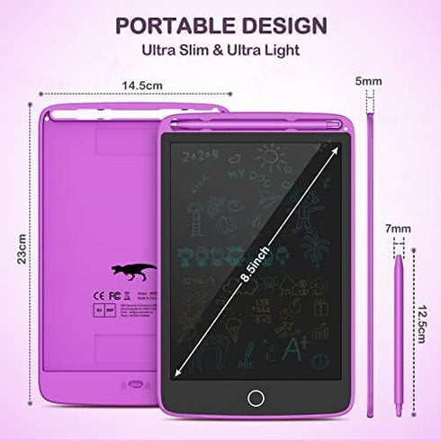 2 Pack LCD Writing Tablet, Colorful Screen Doodle Board 8.5 Inch for Kids, Learning Toys Birthday Gifts for 3-6 Year
