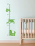 Farm Tractor Growth Chart Vinyl Height Ruler - Boy Bedroom Décor Wall Decals in Lime Green