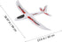 Hand Throwing Plane, Foam Glider Airplane Toy, 39 Inch Catapult Flying Plane Model for Outdoor Sports, 2PCS Birthday