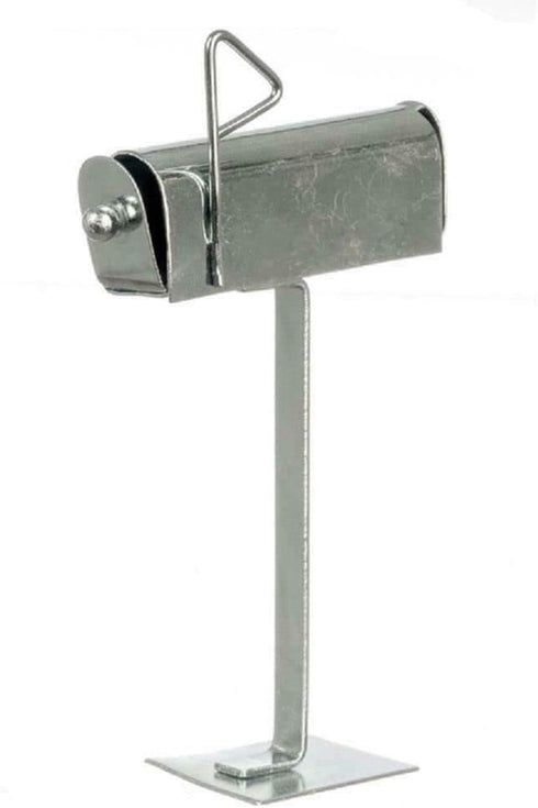 Melody Jane Dollhouse Aluminium Mailbox Miniature 1:12 Garden Accessory