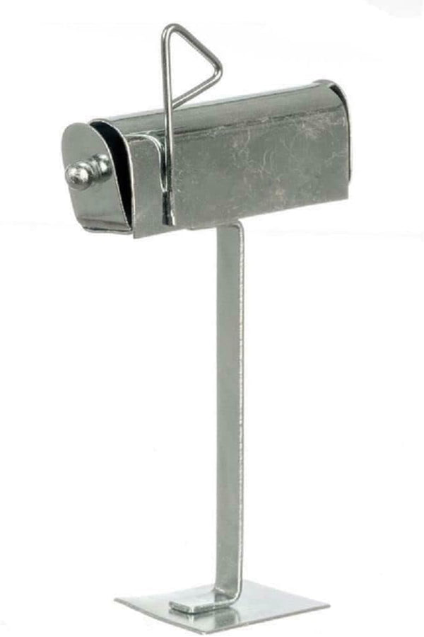 Melody Jane Dollhouse Aluminium Mailbox Miniature 1:12 Garden Accessory