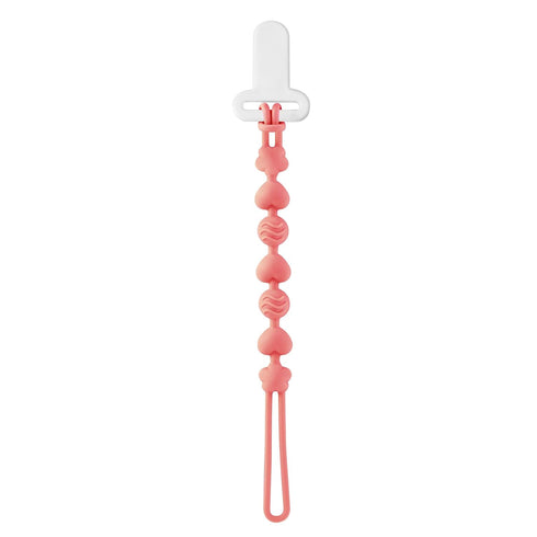 Pandaear 6 Pack Silicone Pacifier Clips, One Piece Design Teething Holder Clips for Boys & Girls, Binky Straps