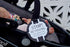 THREE LITTLE TOTS Black and White Stop No Touching Baby Car Seat Sign, CPSIA Safety Tested Stroller Tag