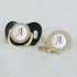 Set 26 11 All Handmade Bling Baby Pacifier and Clip Letters and Colors can Choose LA