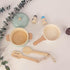 Premium Wooden Toddler Play Kitchen Toys, Montessori Cooking Accessories for Pretend Play Kitchen Set, Gift for 3+