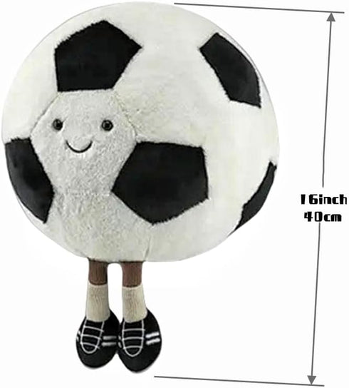 13 Inch Stuffed Sports Balls Toy - Creative Football Doll Plush Soft Toy Cushion for Kids Gift