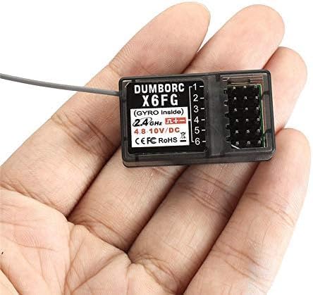 (4PCS) DUMBORC2.4G 6 X6F X6FG X4 X6 X10 (X6F*2 X6FG*2) Channel RC Car Receiver Combo for RC Car Boat Used for DUMBORC
