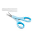 Chicco Nail Scissors for Babies, Stainless Steel with Curved Blades, Protective Case, Non-Slip Handle