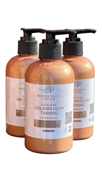 PEACOCK ORGANIC Summer Glow Tinted Body Moisturizer Hydrating Bronzing Lotion for Fair to Medium