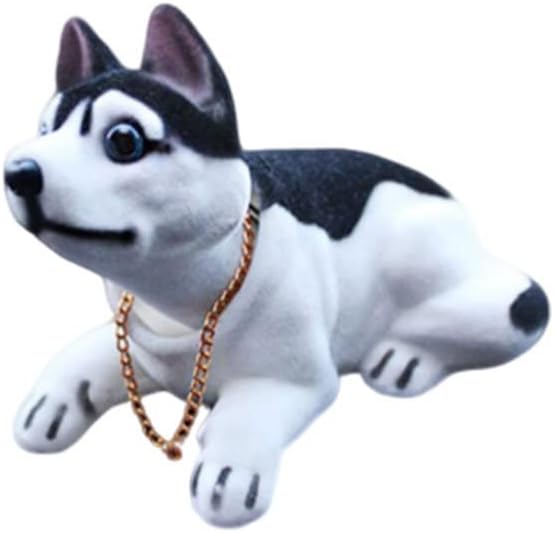 BESPORTBLE Car Decorations Playset with Bobbleheads Puppy Figurine, Shaking Head Dog Auto Interior Decor for Vehicle
