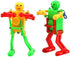 5 Pcs Funny Spring Wind-up Dancing Walking Robot Toy Playset for Kids, Robots Theme Party Activity Role Playing