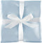 Heavens Cuddles Double Sided Pure Satin Baby Blanket (Light Blue) 48"x36"
