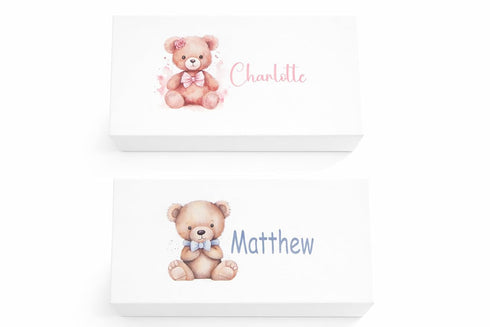 Set Engraved Silver-Plated Bear Brush & Comb Newborn Grooming Kit, Soft Bristle Hairbrush, Custom Baby Keepsake Gift