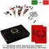 DA VINCI Palermo - Italian 100% Plastic Playing Cards, 2 Deck Set with Hard Shell Case