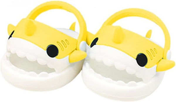 niannyyhouse 20cm Plush Doll Shark Shoes Sandals Slippers, 8in Soft Stuffed Toy Accessories (Yellow)