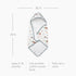 30 30 inches Soft & Absorbent Farmyard Infant Hooded Bath Towel - x