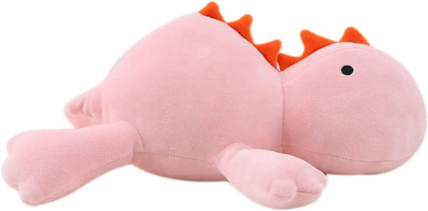 24" 3.4 lbs Pink Weighted Dino Stuffed Toys, Cute Plushie Dolls Pillow Gifts for Kids and Adults