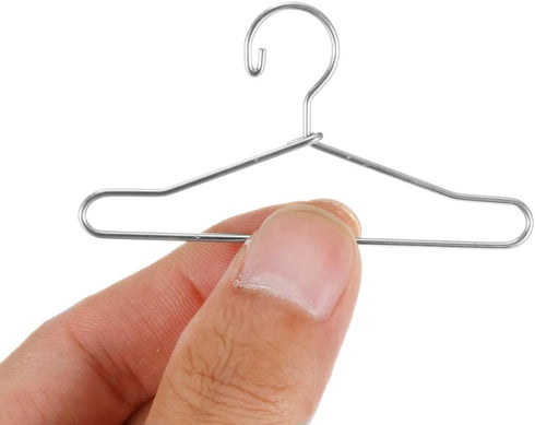 Toddmomy Garment Rack Black Felt Hangers Mini Clothes Hangers 10Pcs Metal Doll Clothes Hangers Mini Doll Clothes Hanger Mini Doll Coat Hangers Accessories Ken Doll Clothes Ken Doll Clothes by Toddmomy