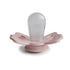 Symmetrical 0-6 FRIGG Lucky SilkySoft Silicone Baby Pacifier | Made in Denmark | BPA-Free (Cream/Blush, Months)