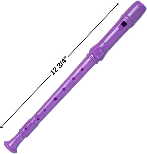Set 12 Fun Express Plastic Glitter Recorders - VBS Vacation Bible School Supplies/Decor - of - Classroom Musical